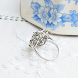 Vintage aquamarine ring