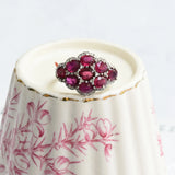 Rubies and diamond ring