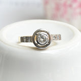 Art deco soliteire style ring