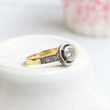 Art deco soliteire style ring