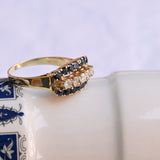 Vintage sapphire and diamonds