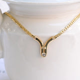 Vintage yellow gold necklace