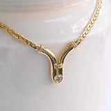 Vintage yellow gold necklace