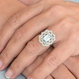 Vintage aquamarine ring