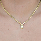 Vintage yellow gold necklace