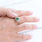 Vintage emerald eye ring