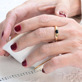 Vintage oval sapphire ring