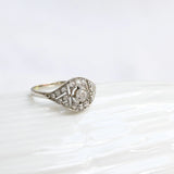 Art deco Geometric Diamond Ring