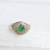 Vintage emerald eye ring