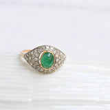Vintage emerald eye ring