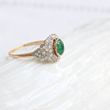 Vintage emerald eye ring