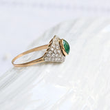 Vintage emerald eye ring