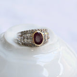 Vintage 50s ruby ring