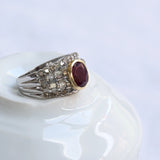 Vintage 50s ruby ring