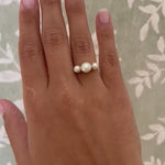 Art Deco Akoya Pearl Ring